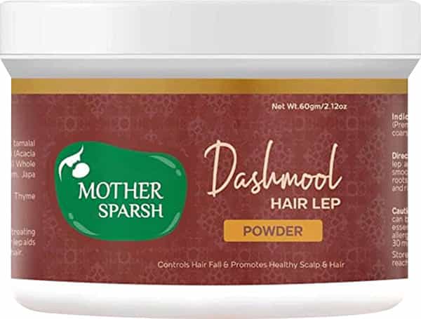 Mother Sparsh Ayurvedic Dashmool Hair Lep Powder - Pre Shampoo Hair Mask-60Gm
