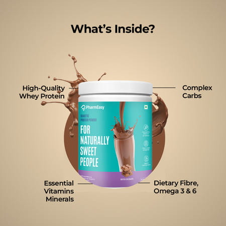 Pharmeasy Diabetic Protein Powder Chocolate Flavour 400g