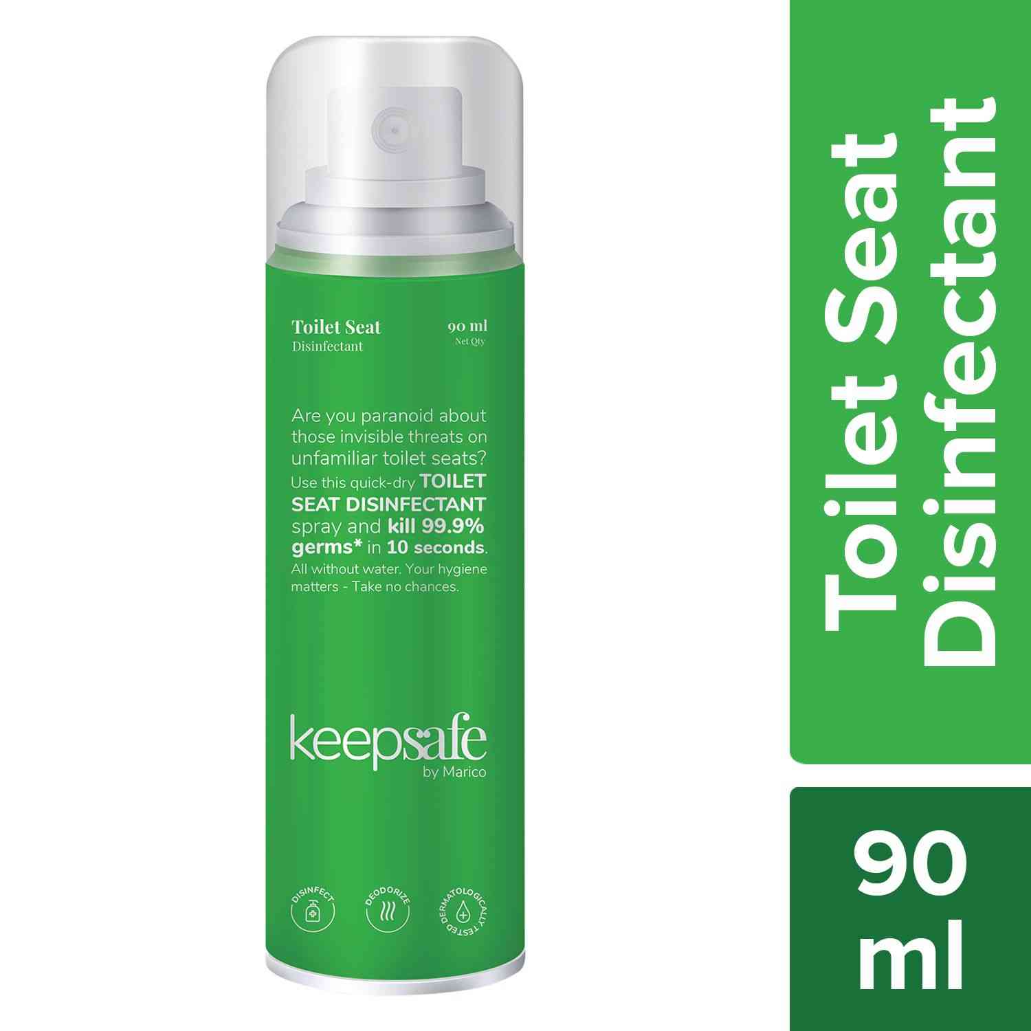 Buy Keepsafe Toilet Seat Disinfectant Spray Bottle Of 90 Ml Online at