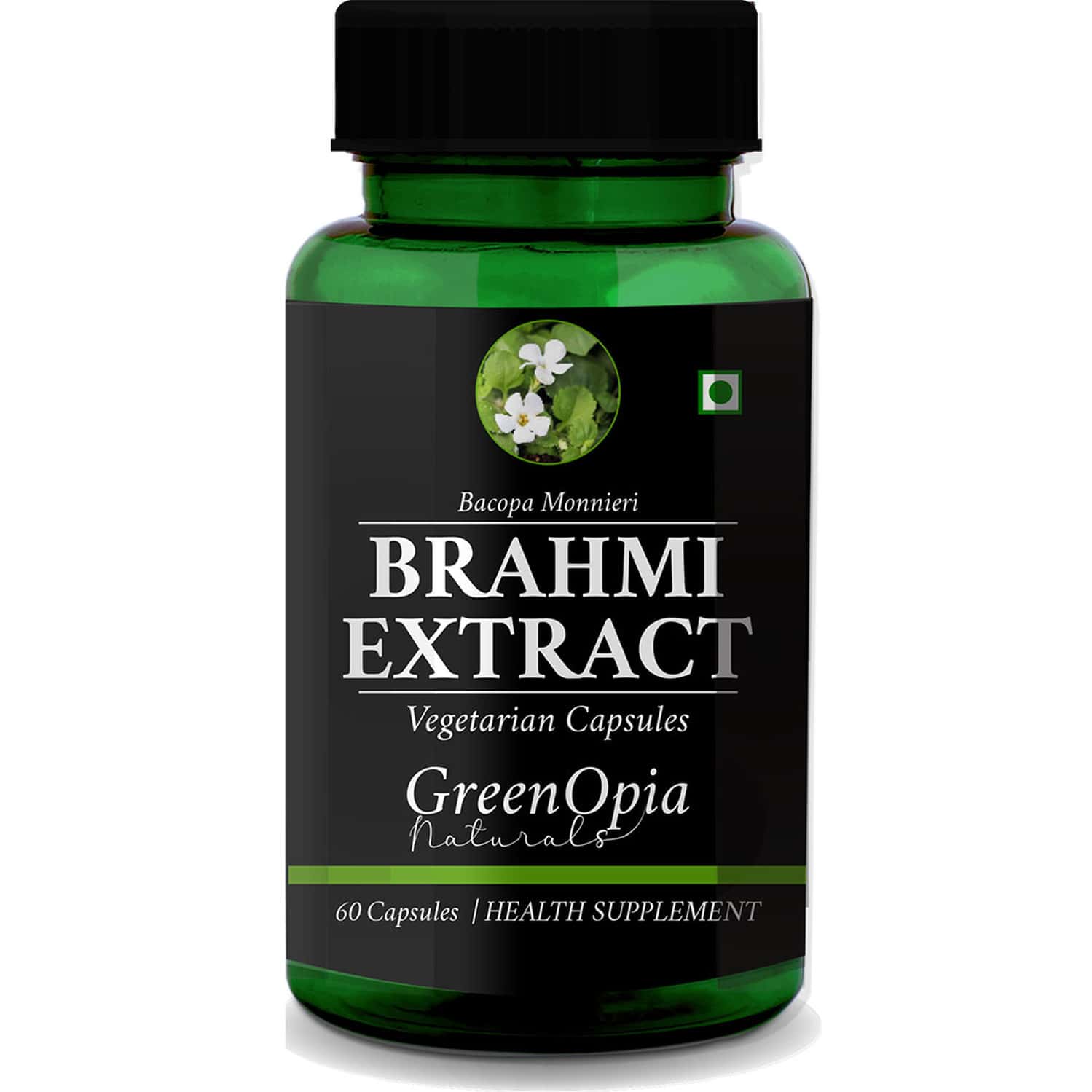 Greenopia Brahmi 60 Vegetarian Capsules