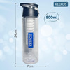 Keeros Fruit & Tea Infuser Detox Non-Toxic Water Bottle For Office | Gym | 800ml