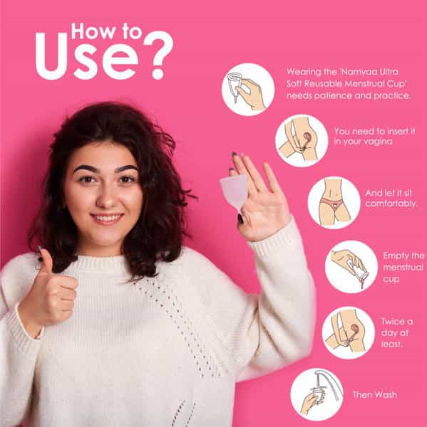 Namyaa Ultra Large Reusable Menstrual Cup | 100% Medical Grade Silicone| Fda Compliant - 50 G