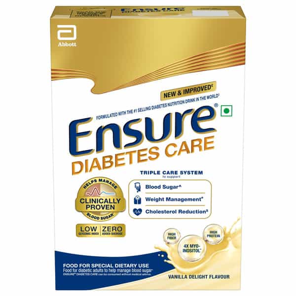 Ensure | Diabetes Care Nutrition Drink For Adults | Vanilla Delight | Box | 375 Gm