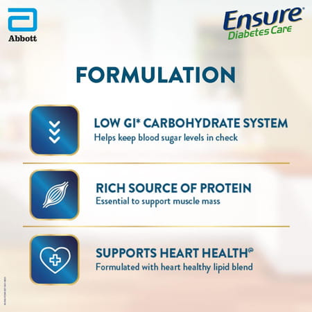 Ensure Diabetes Care Nutrition Drink Vanilla Flavour Box 375 Gm