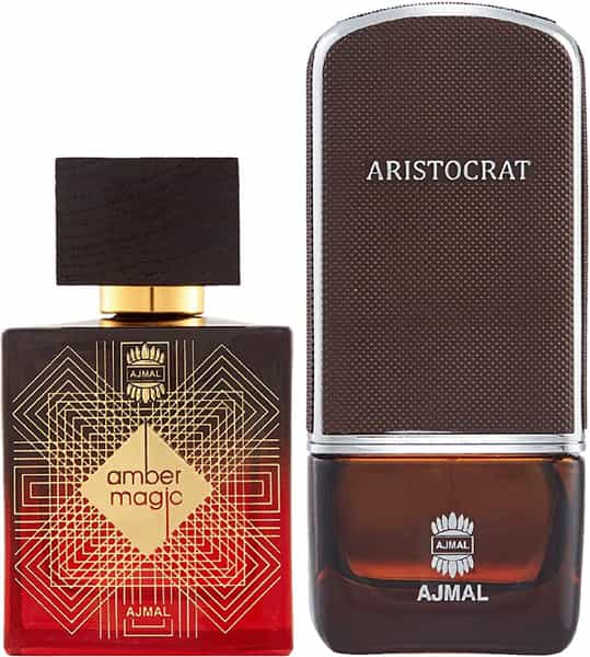 Ajmal Amber Magic Edp 100Ml Perfume For Men And Aristocrat Edp 75Ml Perfume For Men