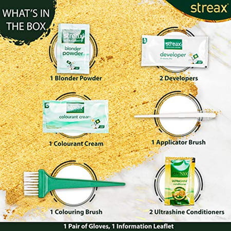 Streax Ultralights Highlighting Kit-Coffee Collection-Hazel Brown 120ml (Pack Of 8) Hazel Brown