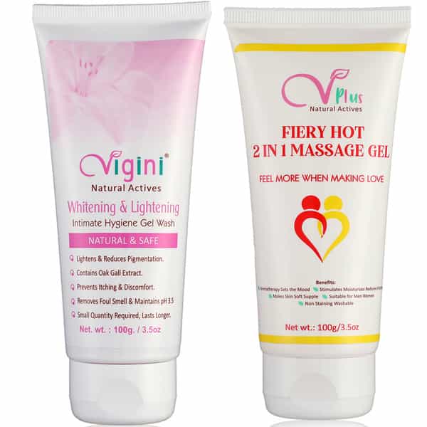 Vigini Vaginal V Intimate Whitening Feminine Hygiene Wash Hot 2 In 1 Sensual Lubricant Lube Gel