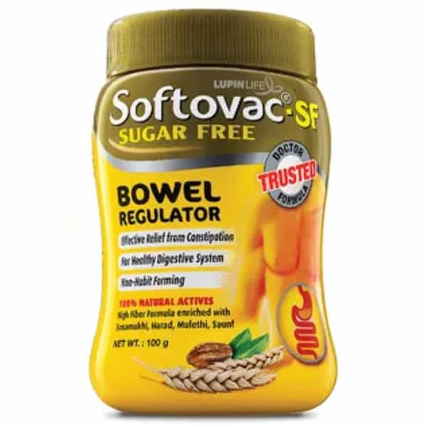 Softovac Bowel Regulator Jar Of 100Gm With Free 2 Softovac Sf Sachet ( Worth Rs 24)