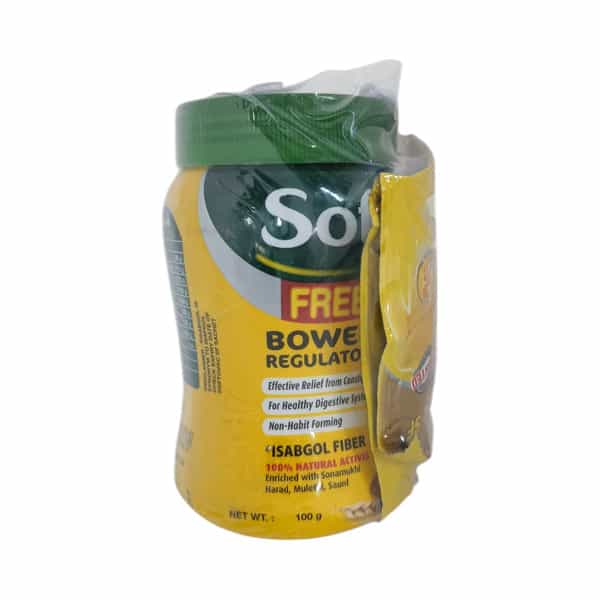 Softovac Bowel Regulator Jar Of 100Gm With Free 2 Softovac Sf Sachet ( Worth Rs 24)