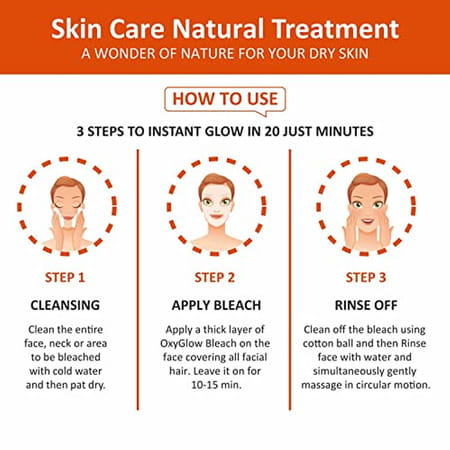Oxyglow Herbals Bleach Cream Papaya 300 Gram