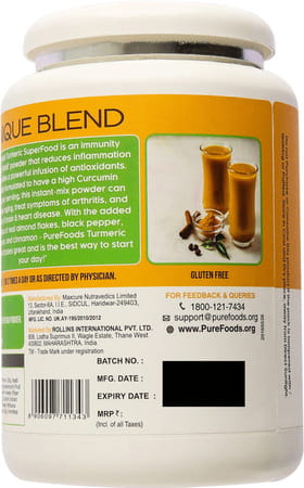 Purefoods - Turmeric Superfood Powder For Immune Support (400g)