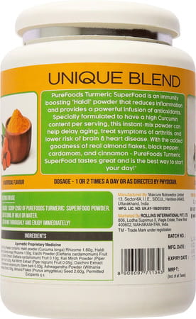 Purefoods - Turmeric Superfood Powder For Immune Support (400g)