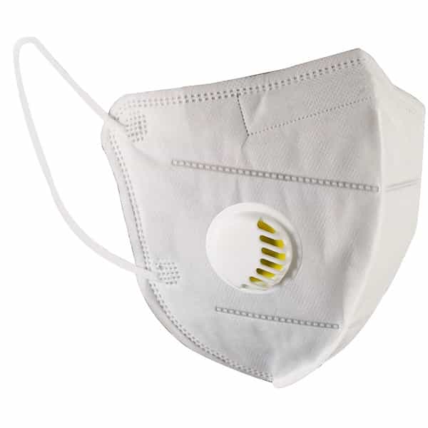 V-Cure Kn95 Mask With Valve White