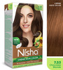 Nisha Creme Hair Color 7.53 Chocolate Blonde 150G Pack Of 3 Permanent Hair Colour 100% Grey Coverage