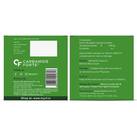 Carbamide Forte Vitamin E 400mg Capsules- 120 Capsules