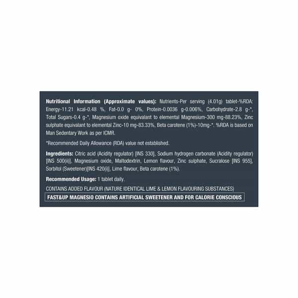 Fast&Up Magnesio - Lime & Lemon Flavor (Pack Of 3)