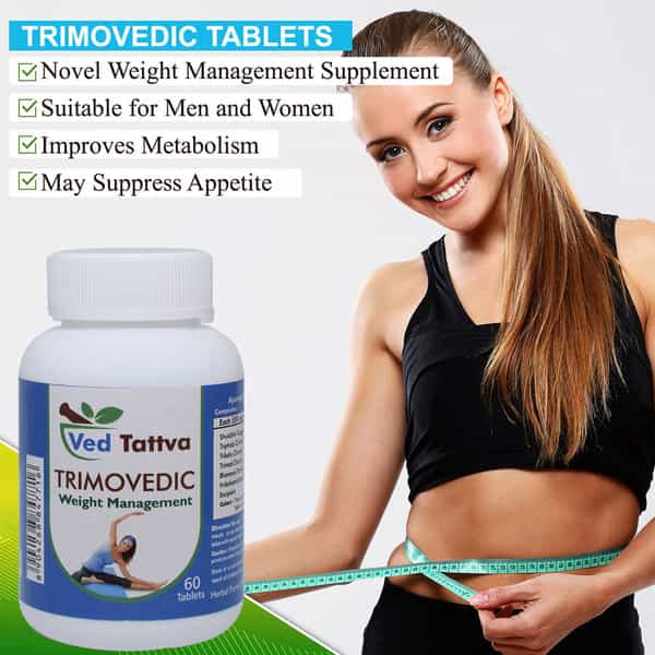 Ved Tattva Trimo Vedic 60 Tablets Weight Loss Product For Men & Women (Pack Of 2)