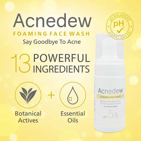 Acnedew Antiacne & Antipimple Foaming Face Wash 100 Ml | Salicylic Acid (Pack Of 3)