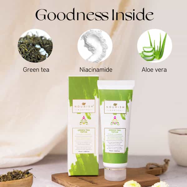 Nourish Mantra- Green Tea Tatva Cleanser 70Ml For All Skin Types
