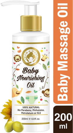 Mom & World Baby Care Combo -Diaper Rash Cream + Baby Wash+ Nourishing Lotion + Nourishing Oil