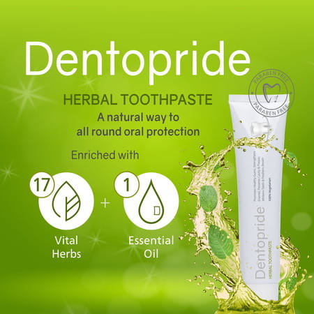 Dentopride Herbal Toothpaste | With Clove & Babool | Complete Oral Care | (100 Gm Pack Of 4)