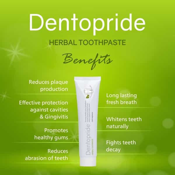 Dentopride Herbal Toothpaste | With Clove & Babool | Complete Oral Care | (100 Gm Pack Of 4)