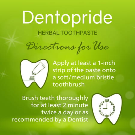 Dentopride Herbal Toothpaste | With Clove & Babool | Complete Oral Care | (100 Gm Pack Of 4)
