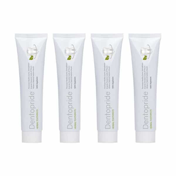 Dentopride Herbal Toothpaste | With Clove & Babool | Complete Oral Care | (100 Gm Pack Of 4)