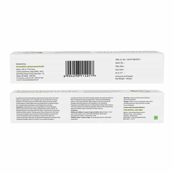 Dentopride Herbal Toothpaste | With Clove & Babool | Complete Oral Care | (100 Gm Pack Of 4)