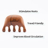 Mcaffeine Teakwood Head Massage Comb - Stimulates Roots & Improves Blood Circulation