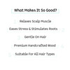 Mcaffeine Teakwood Head Massage Comb - Stimulates Roots & Improves Blood Circulation