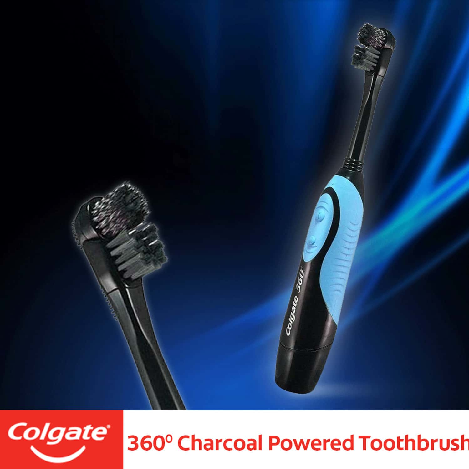 Buy COLGATE 360 CHARCOAL BATTERY POWERED ELECTRIC TOOTHBRUSH DEEP CLEAN