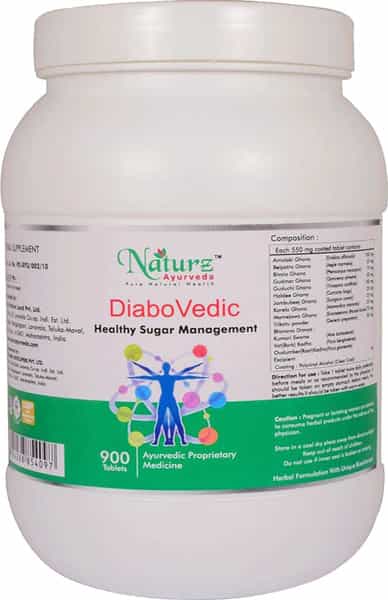 Naturz Ayurveda Diabovedic - 900 Tablets (Pack Of 4)