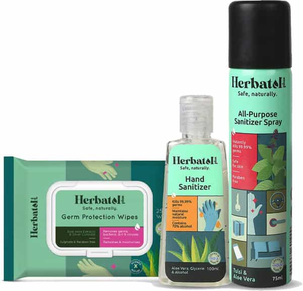 Herbatol Plus Combo Skin Hygiene Personal Travel Hygiene Kit