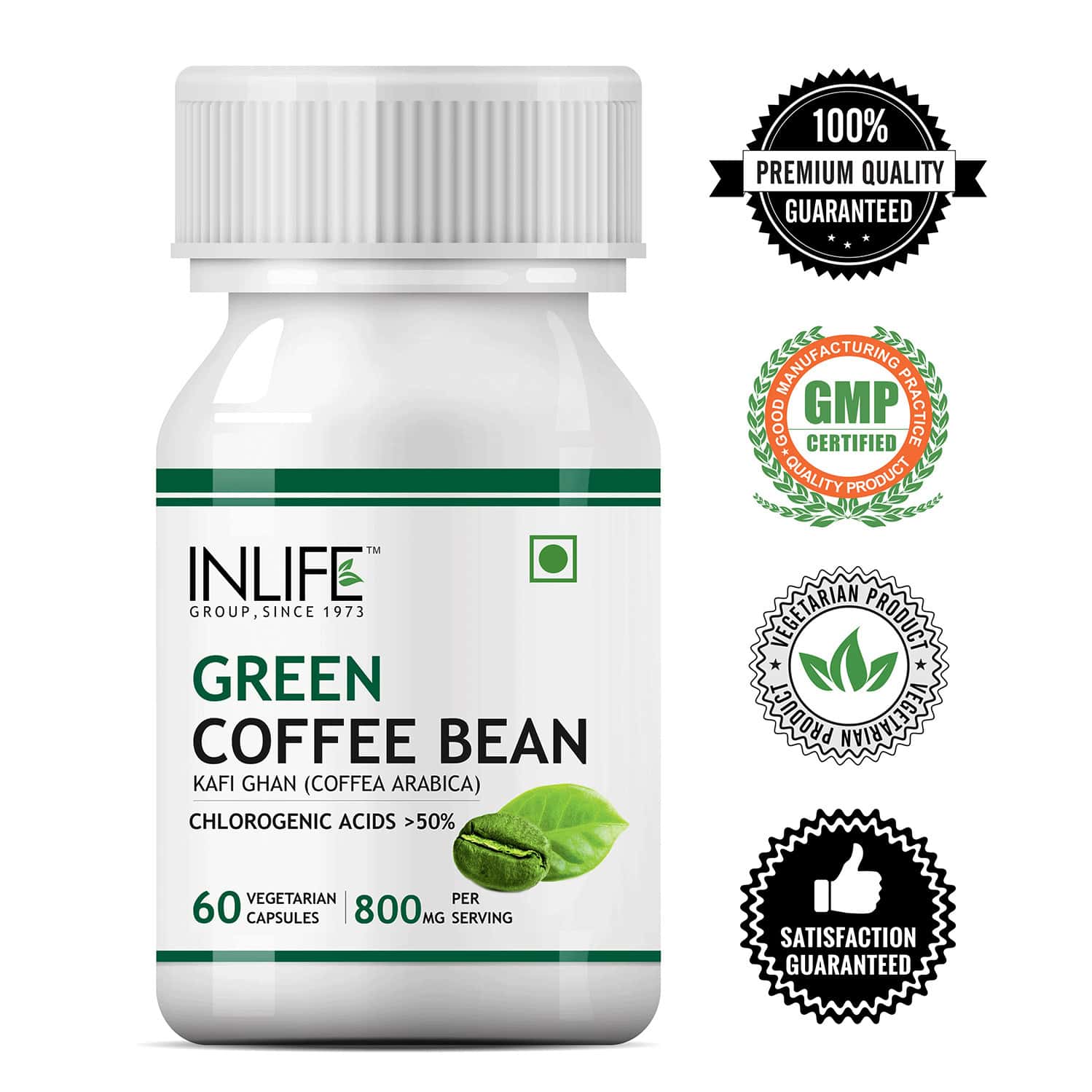 Buy INLIFE GREEN COFFEE BEANS EXTRACT (50 CHLOROGENIC ACID) WEIGHT