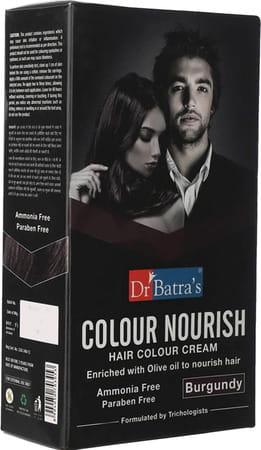 Dr Batra's Colour Nourish Hair Ammonia To Nourish Hair Burgundy - 120 Gm