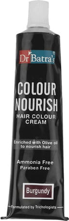 Dr Batra'S Colour Nourish Hair Ammonia To Nourish Hair Burgundy - 120 Gm