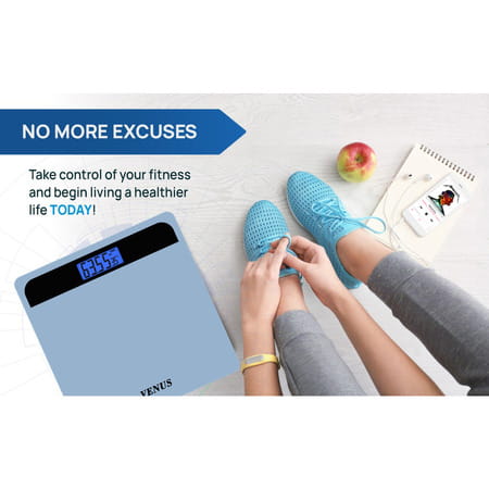 Venus (India) Electronic Digital Personal Bathroom Weight Machine | Upto 180kg | Eps-2799-New-Black