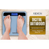 Venus (India) Electronic Digital Personal Bathroom Weight Machine | Upto 180Kg | Eps-2799-New-Black
