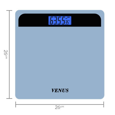 Venus (India) Electronic Digital Personal Bathroom Weight Machine | Upto 180kg | Eps-2799-New-Black