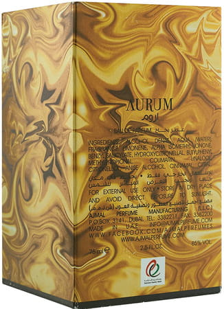 Ajmal Aurum Edp 75ml Perfume For Women And Asher Cp Oil Alcohol-Free Attar 12ml For Unisex