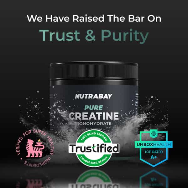 Nutrabay Pure Micronised Creatine Monohydrate Powder | Trustified Certified | 3G/Serving - 150G