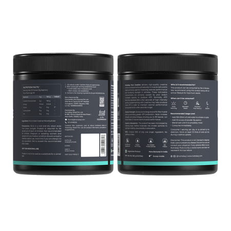 Nutrabay Pure Micronised Creatine Monohydrate Powder | Trustified Certified | 3g/Serving - 150g