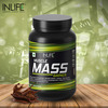 Inlife Muscle Mass Gainer With Whey Protein Powder Body Building Supplement (Chocolate 1Kg)
