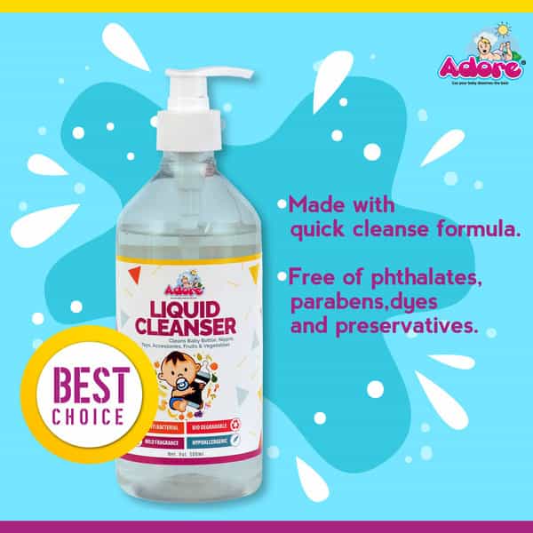 Baby Anti-Bacterial Bottle And Nipple Liquid Cleanser