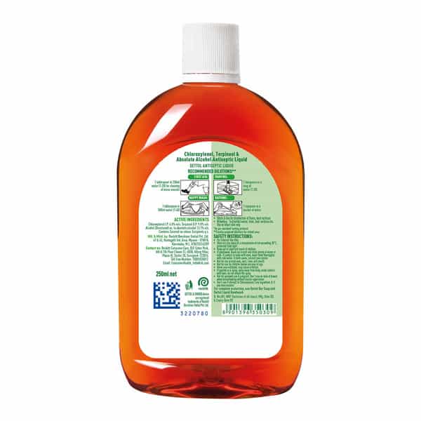 Dettol Germ Defence Antiseptic Liquid | Bottle | 250 Ml