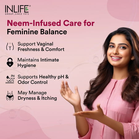 Inlife Vaginal Health Capsules | For Hygiene Support | 60 Count