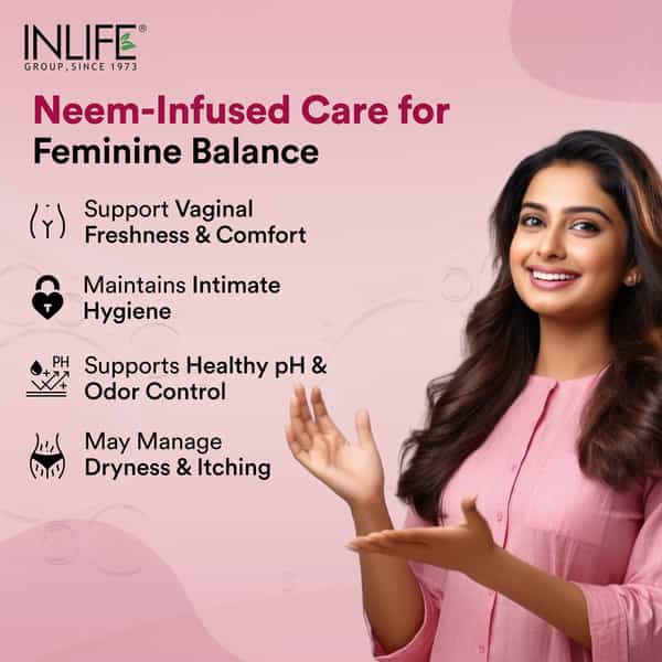 Inlife Vaginal Health Capsules | For Hygiene Support | 60 Count