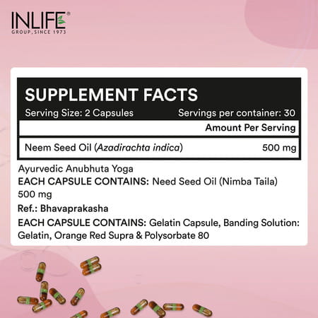Inlife Vaginal Health Capsules | For Hygiene Support | 60 Count