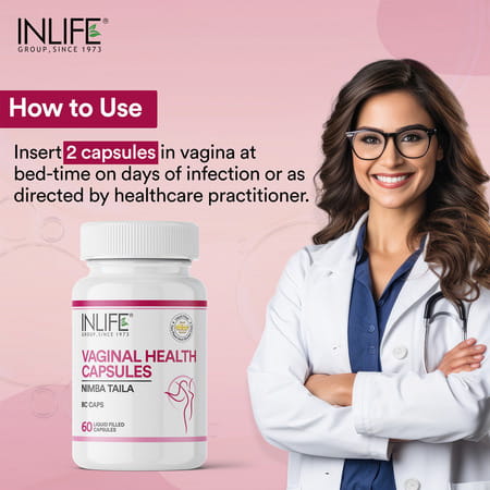 Inlife Vaginal Health Capsules | For Hygiene Support | 60 Count